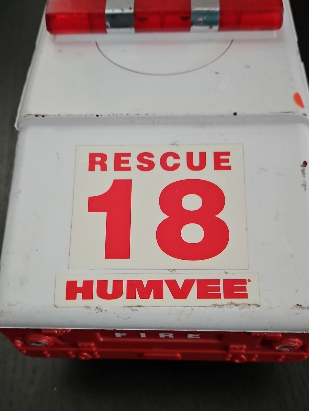 Vintage TONKA 1999 Fire Rescue Humvee - Picture 4 of 8